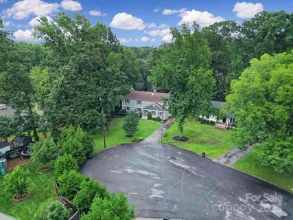 a aerial view of a house