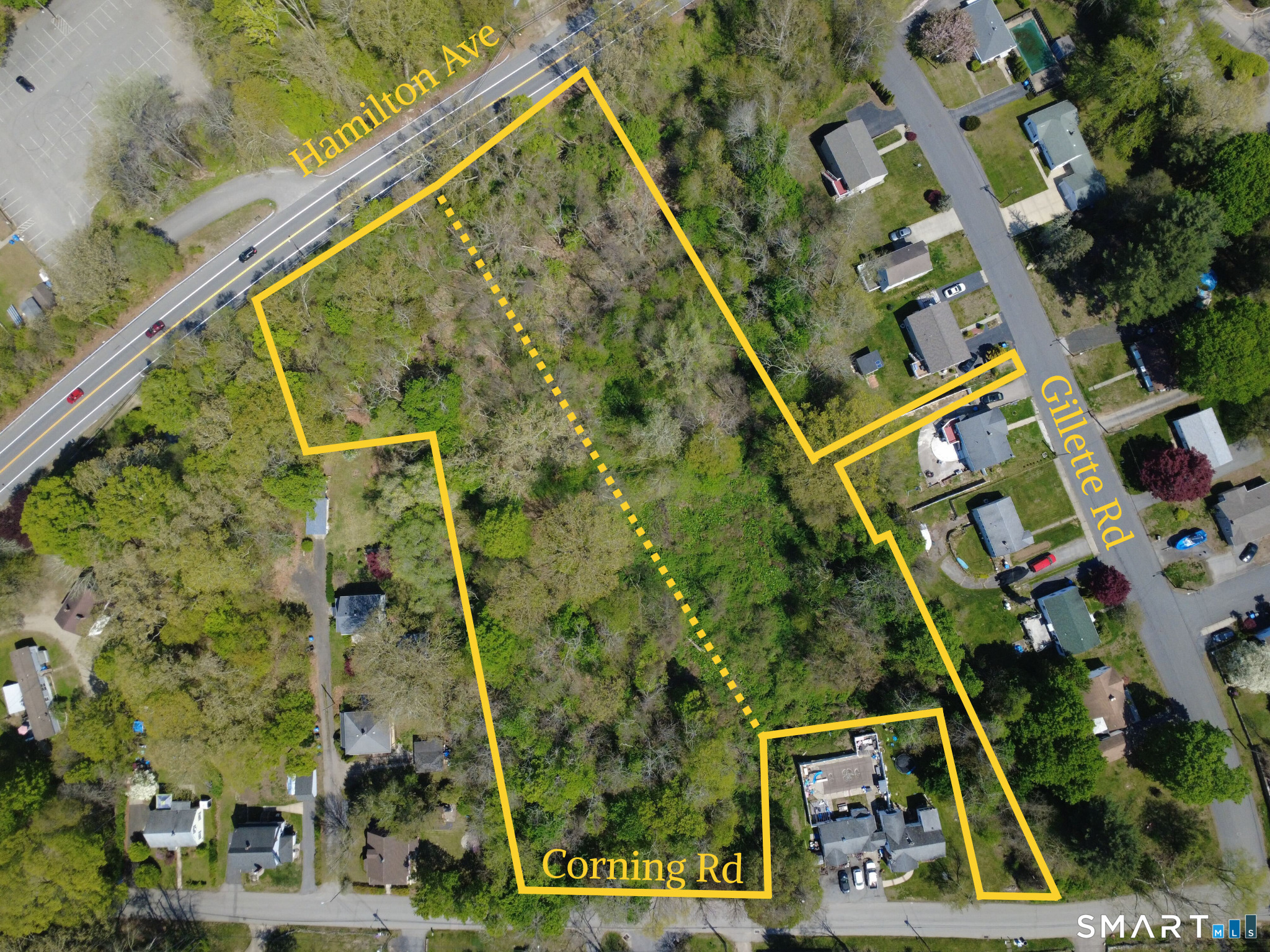 84 Corning Road Norwich, CT 06360 - Photo 8 of 12 an aerial view of a residential houses with yard