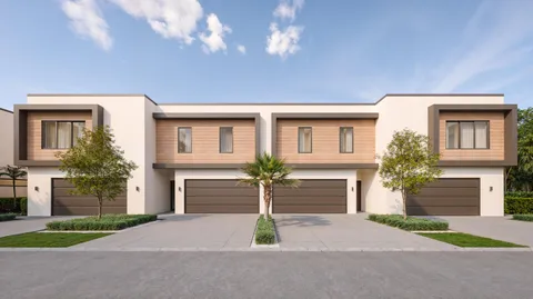 front view of a house with a street
