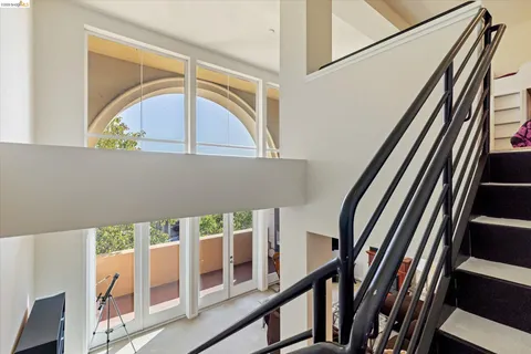 a view of an entryway with staircase