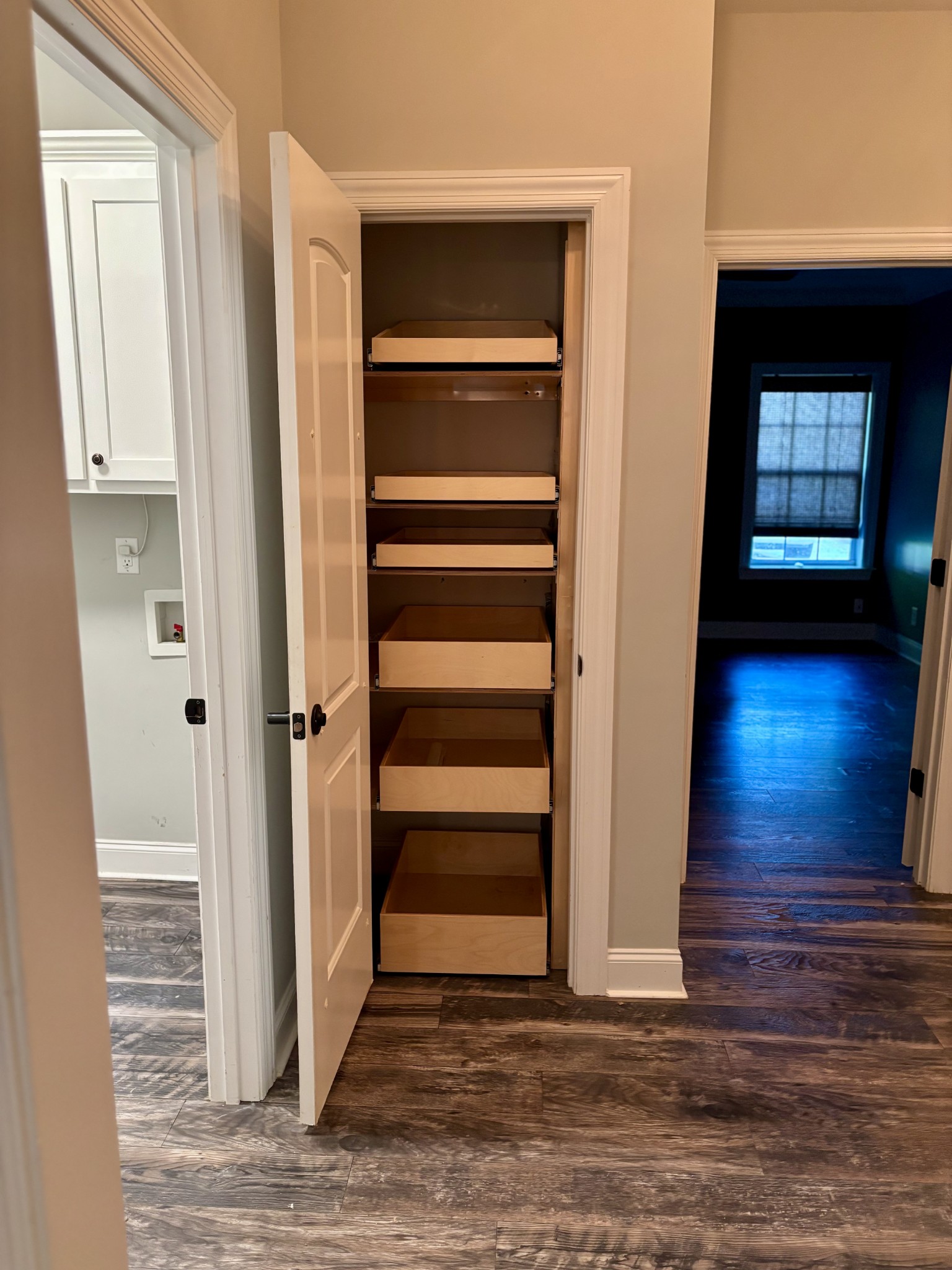 65 Sheltontown Road Manchester, TN 37355 - Photo 12 of 17 a view of a hallway with wooden floor and closet