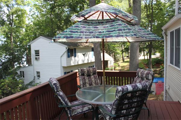 1 Island Road Holland, MA 01521 - Photo 15 of 30 a patio table and chairs with an umbrella