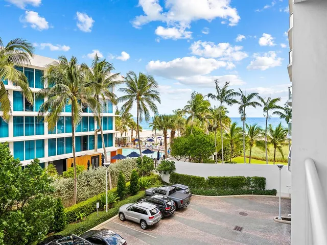a car parked in front of a building