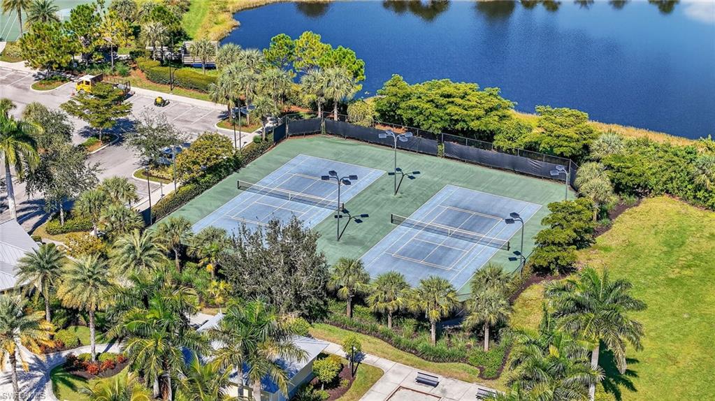 2821 Citrus Street Naples, FL 34120 - Photo 28 of 32 Aerial view of Amenities Tennis Courts