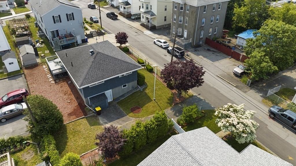 382 America Street Fall River, MA 02721 - Photo 6 of 25 an aerial view of a house with a garden