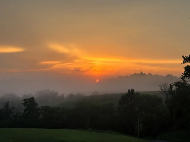 a view of a painting on the wall