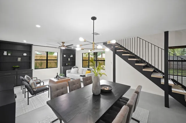 front view of a house with a garden