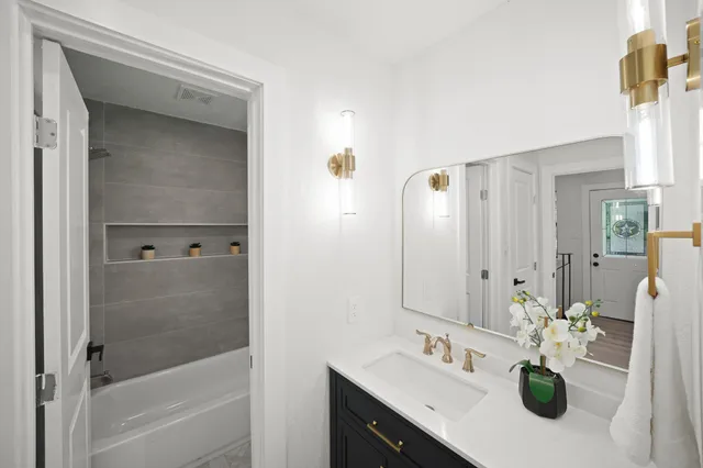 a living room with furniture and window