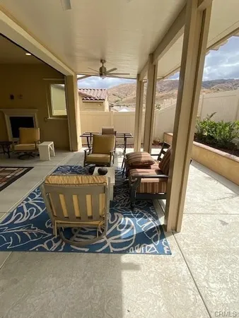 a room with furniture