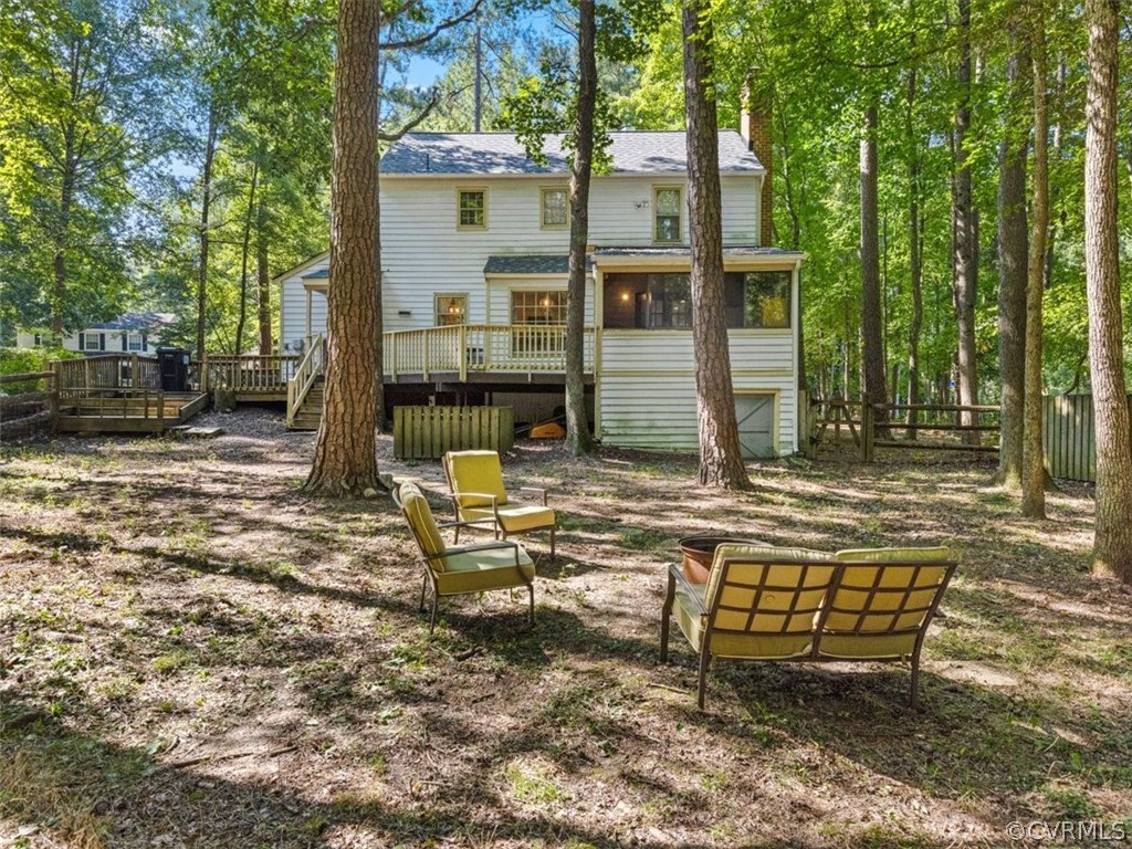 13916 Sterlings Bridge Road Midlothian, VA 23112 - Photo 34 of 36 a view of a house with backyard and sitting area