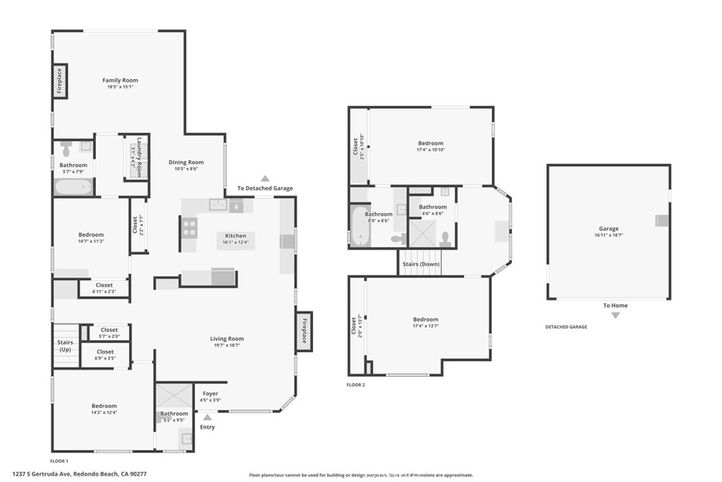 1237 South Gertruda Avenue Redondo Beach, CA 90277 - Photo 52 of 52 a picture of floor plan