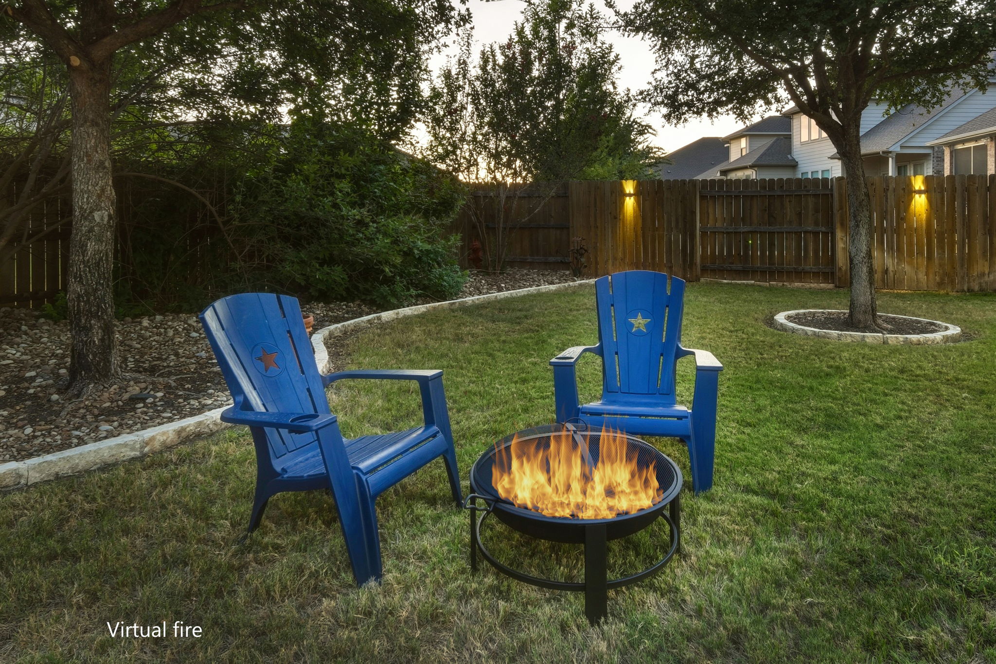 3237 Hidalgo Loop Round Rock, TX 78665 - Photo 22 of 31 Mature trees and a sturdy wood fence frame this private grassy backyard oasis.