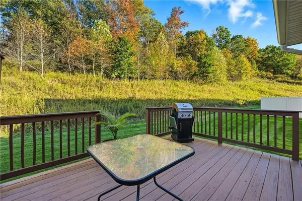 a view of a house with a deck