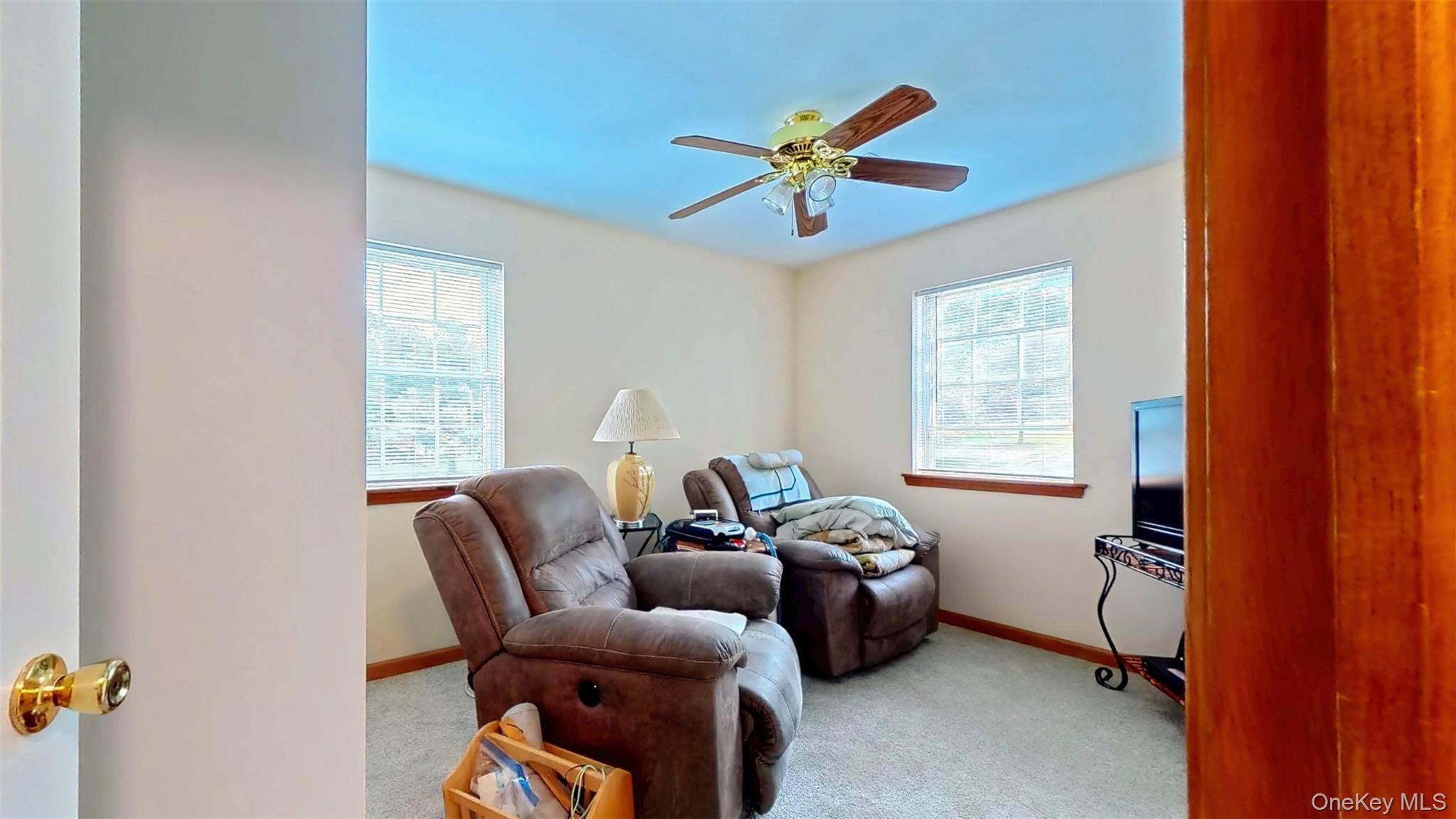 125 White Bridge Road Middletown, NY 10940 - Photo 31 of 43 Sitting room featuring carpet floors and ceiling fan