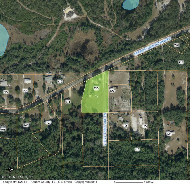 715 Georgetown Denver Road Crescent City, FL 32112 - Photo 4 of 4 Aerial view of acreage