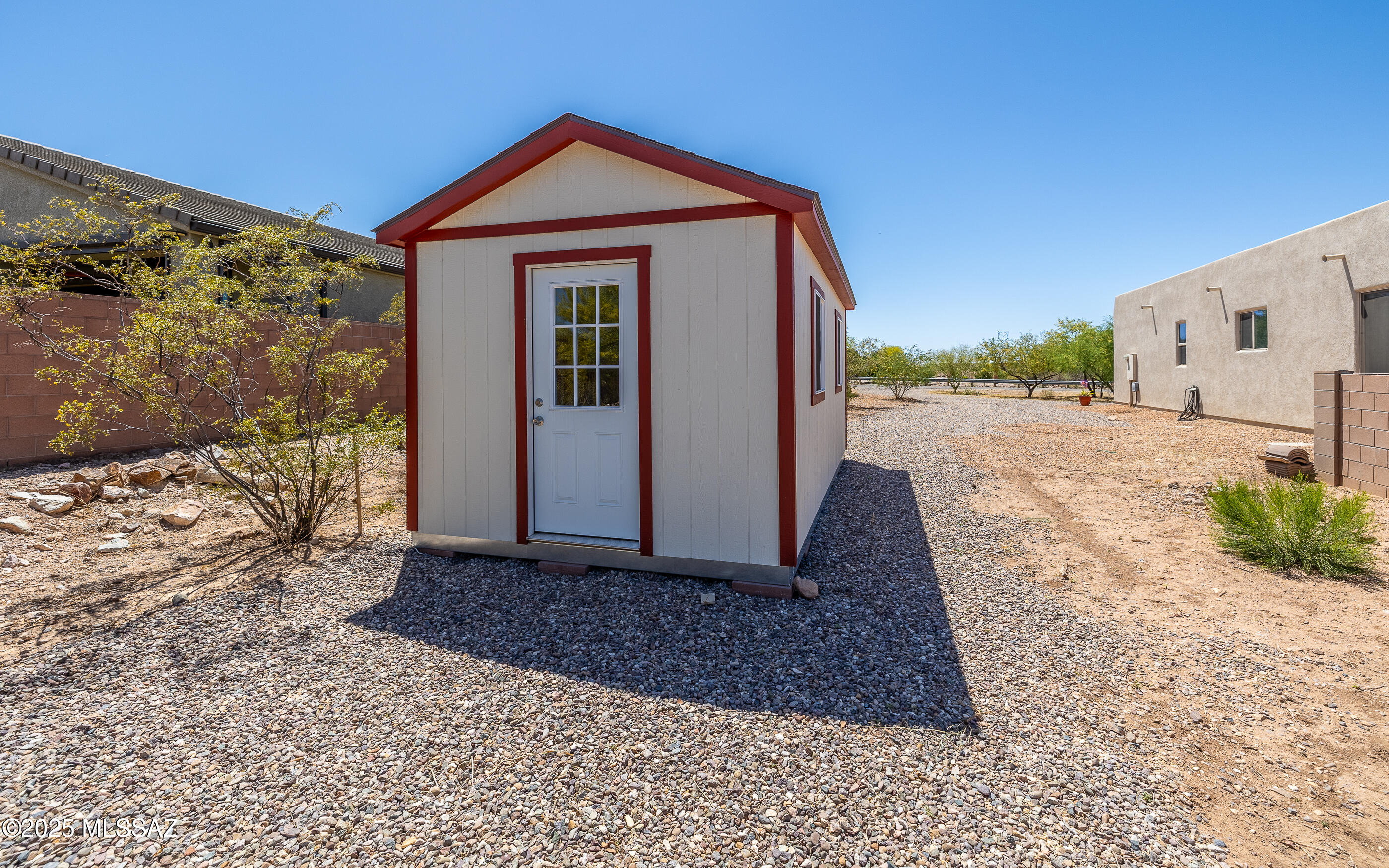 12123 Creosote Valley Road Vail, AZ 85641 - Photo 34 of 46 a front view of a house with a yard