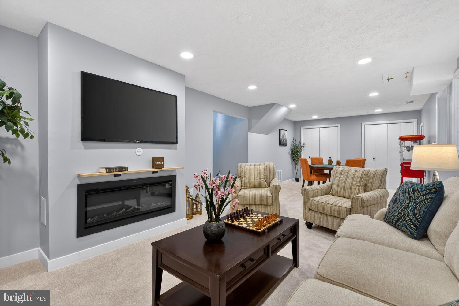 8532 Lakinhurst Lane Springfield, VA 22152 - Photo 3 of 62 Refinished rec room 2026 w/ custom electric FP