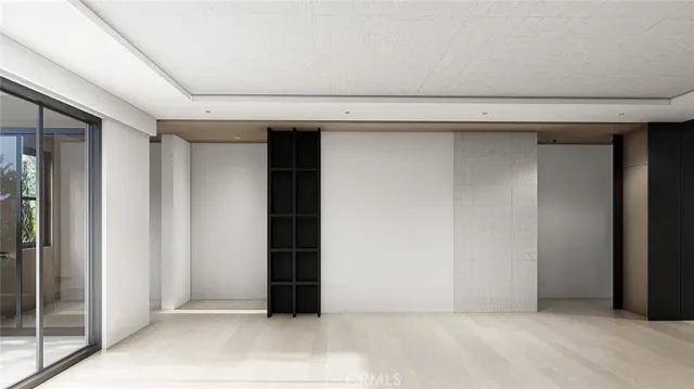 a view of an empty room