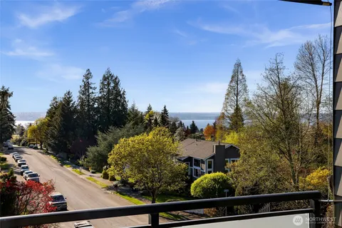 a view of a lake from a balcony