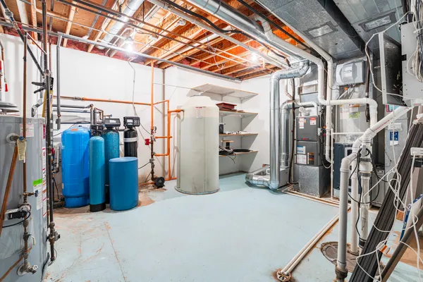 a view of a storage room