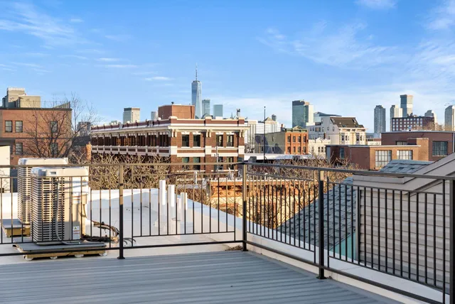 a view of city from a terrace