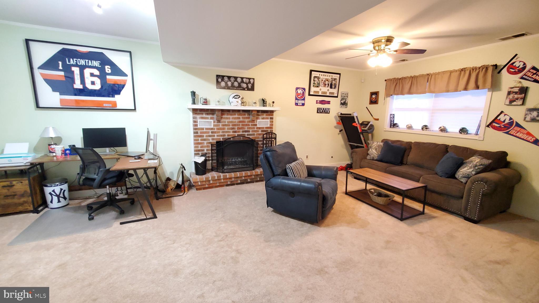 135 North Hunter Forge Road Newark, DE 19713 - Photo 14 of 20 Finished lower level area w/ wood Fireplace