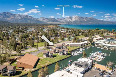 a view of a city with ocean
