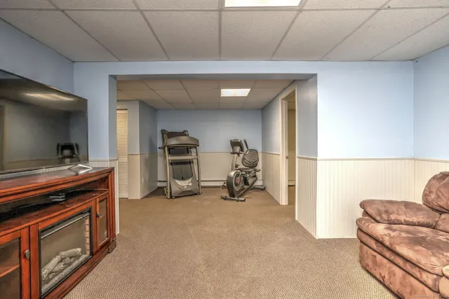 a view of a livingroom with furniture and a couch