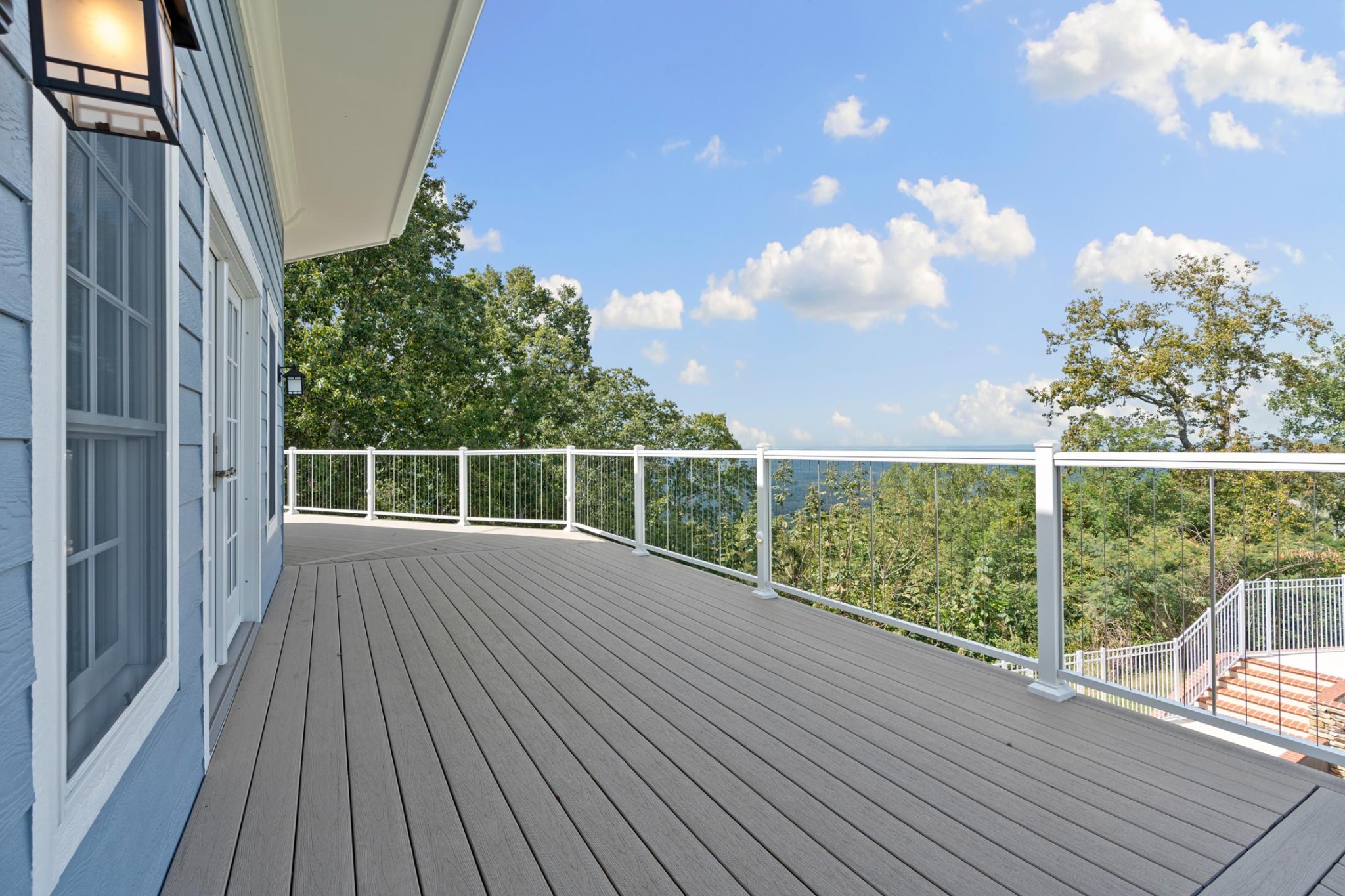 583 Bell Point Road Laceys Spring, AL 35754 - Photo 22 of 50 a view of a balcony with wooden floor