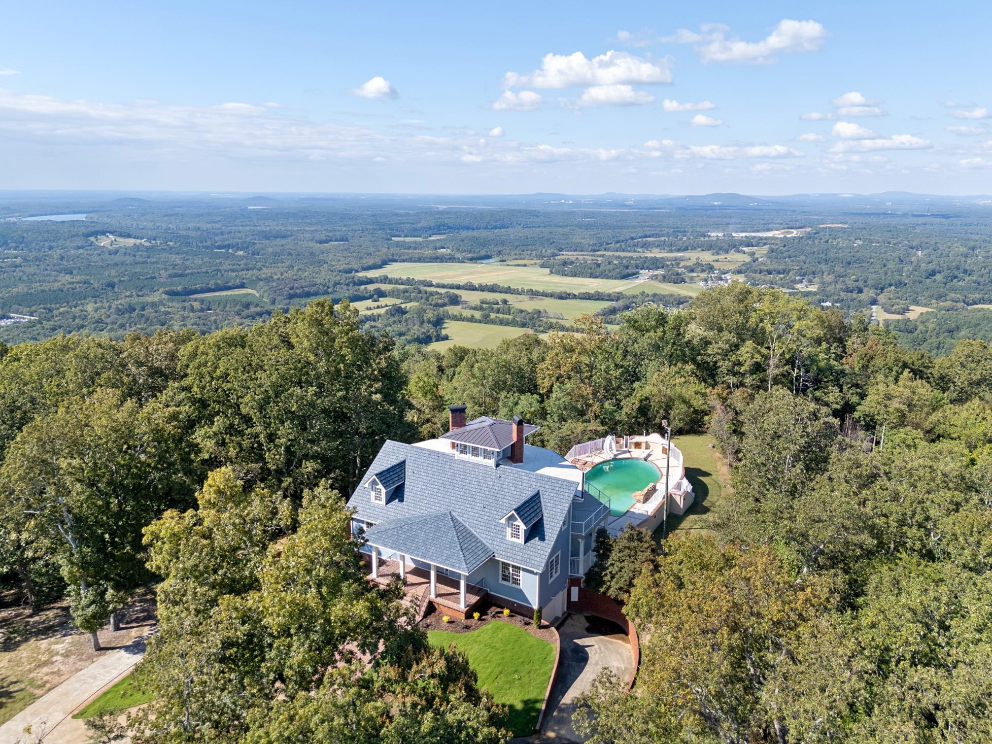 583 Bell Point Road Laceys Spring, AL 35754 - Photo 48 of 50 an aerial view of a house with a garden