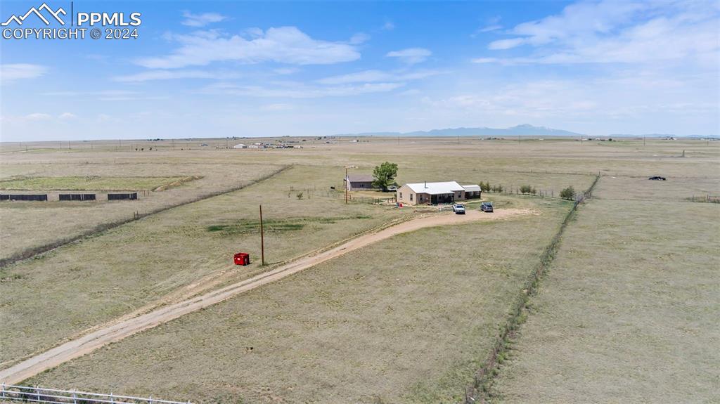 6260 Night Train Lane Yoder, CO 80864 - Photo 4 of 22 Bird's eye view featuring a rural view