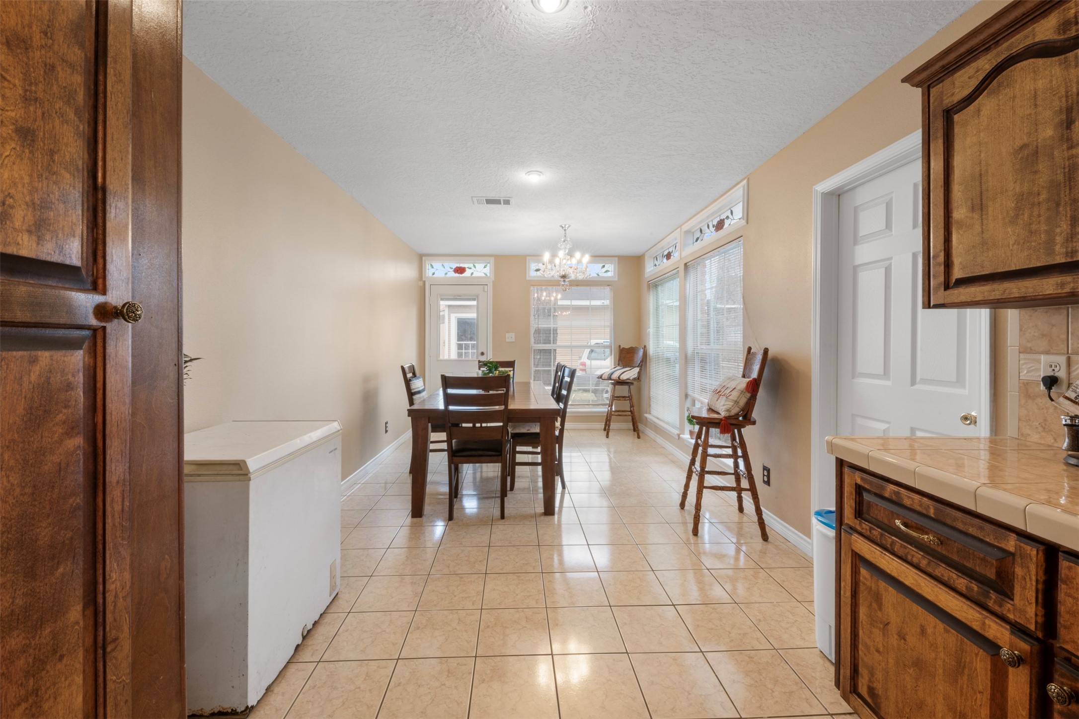 6900 Gregdale Road Houston, TX 77049 - Photo 20 of 49 a kitchen with granite countertop a sink cabinets and appliances