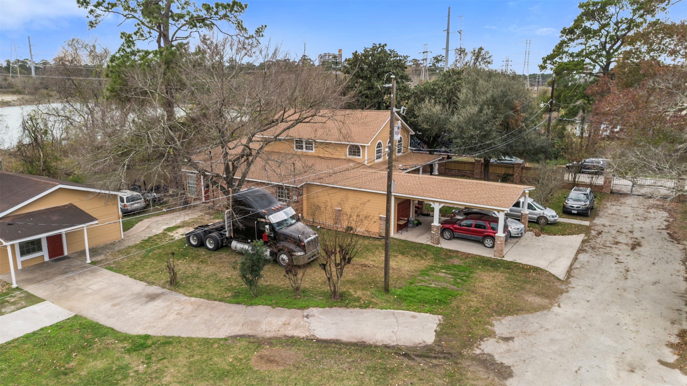 6900 Gregdale Road Houston, TX 77049 - Photo 46 of 49 an aerial view of a house with swimming pool
