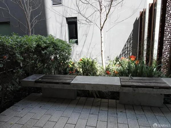 a view of outdoor space with outdoor seating