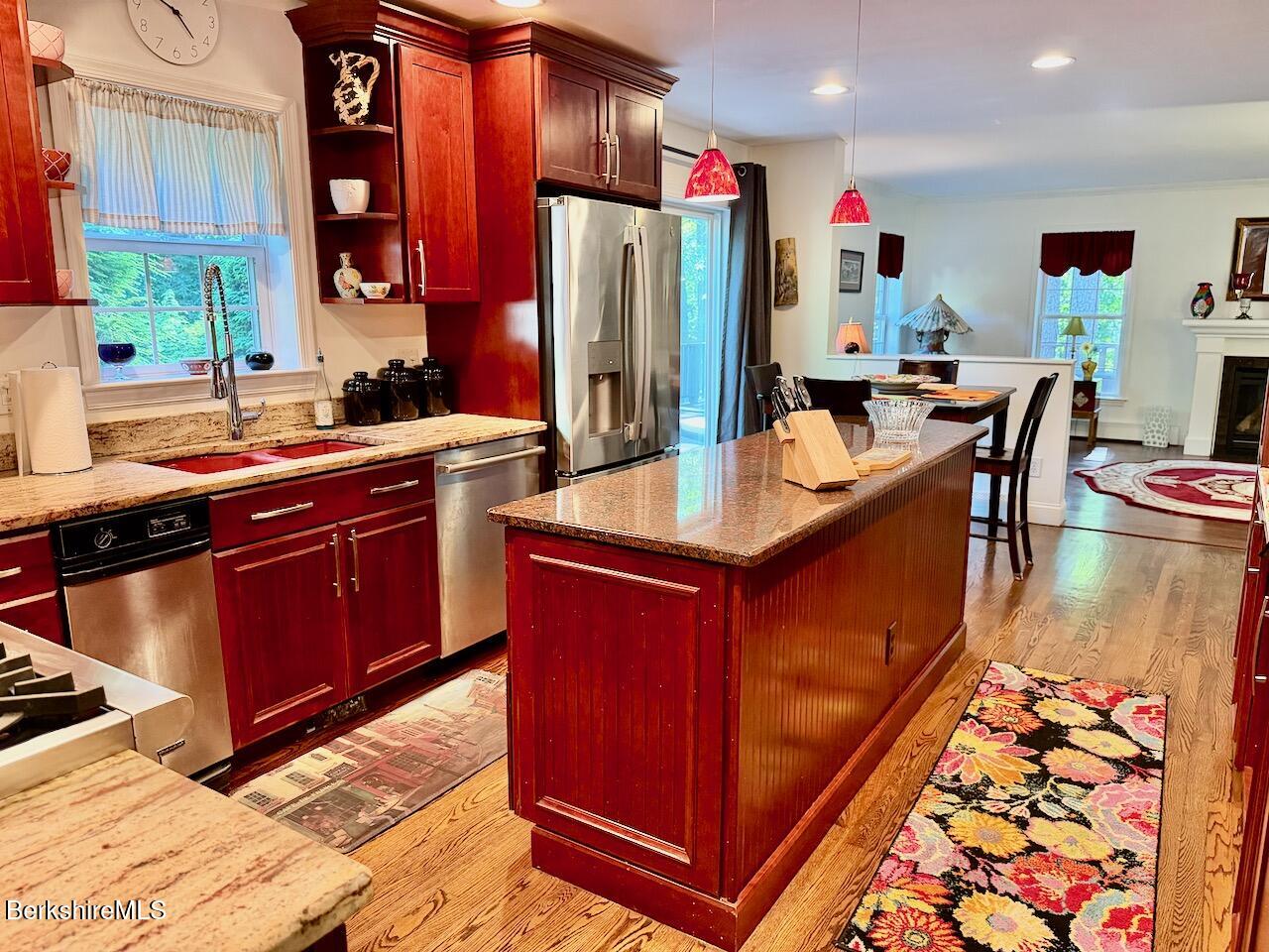 166 East Dugway Road Lenox, MA 01240 - Photo 14 of 66 Kitchen with granite island