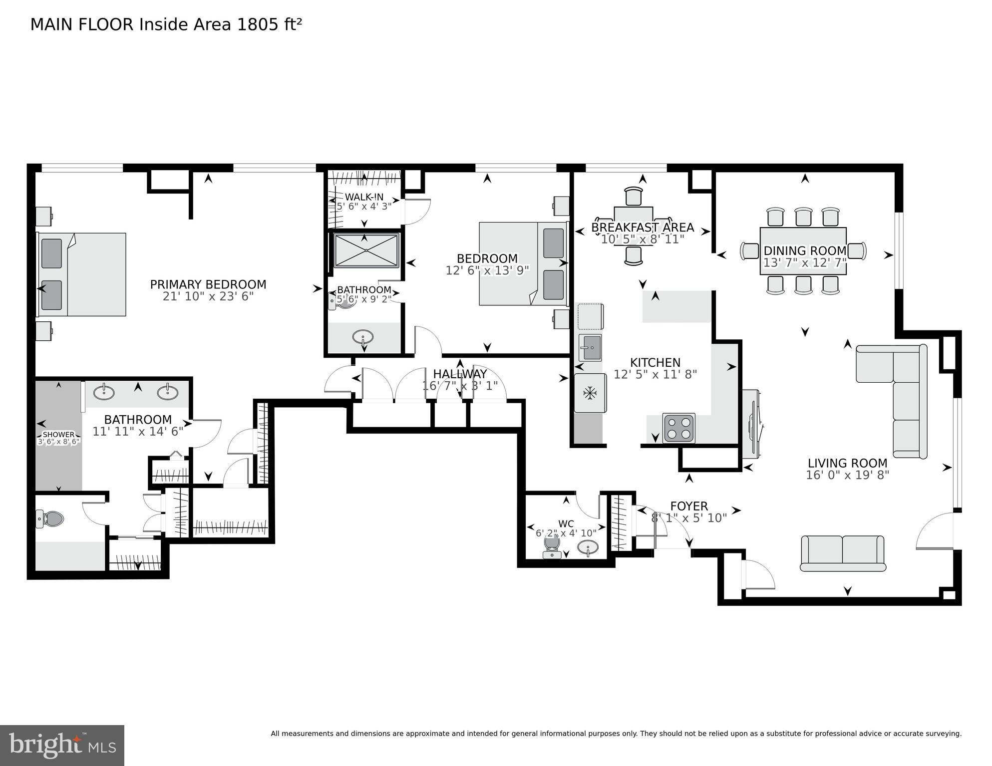 4550 North Park Avenue, Unit 1005 Chevy Chase, MD 20815 - Photo 30 of 30 a picture of a floor plan