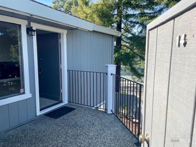 14 Scottsdale Way Novato, CA 94947 - Photo 3 of 34 a view of a porch with a small yard
