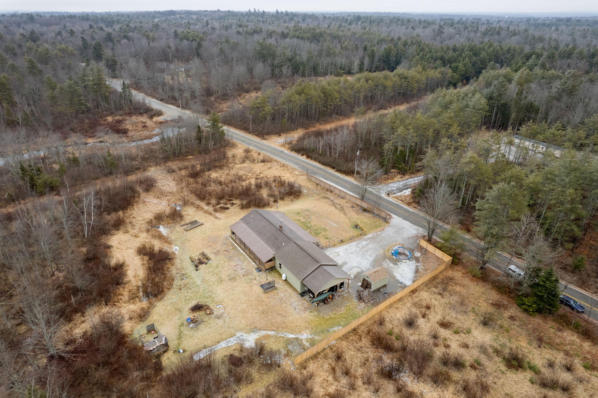 1240 Ridge Road Bowdoinham, ME 04008 - Photo 38 of 52 Aerial