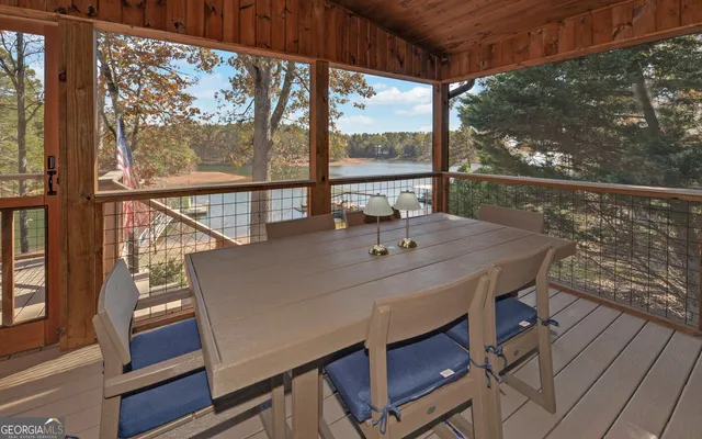 a view of a yard with trees