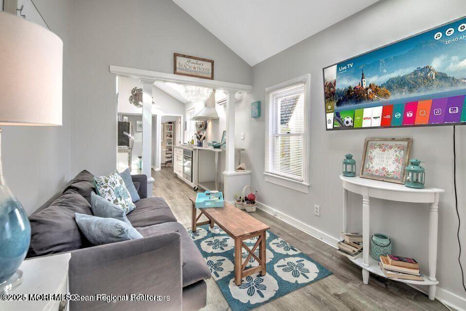 604 1/2 12th Avenue, Unit BACK HOUSE Belmar, NJ 07719 - Photo 6 of 19 a living room with furniture and a table