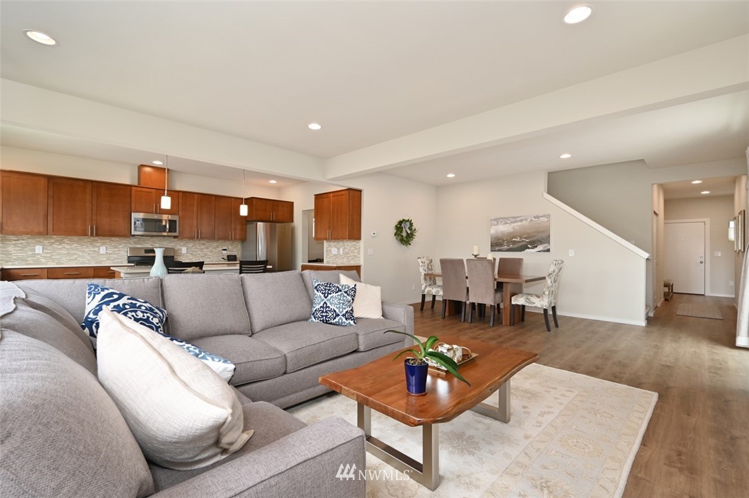 1500 South 28th Street Renton, WA 98055 - Photo 8 of 29 a living room with furniture and kitchen view