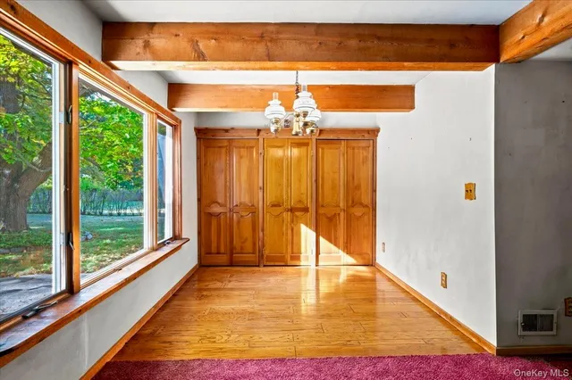 a very nice looking room with a large window