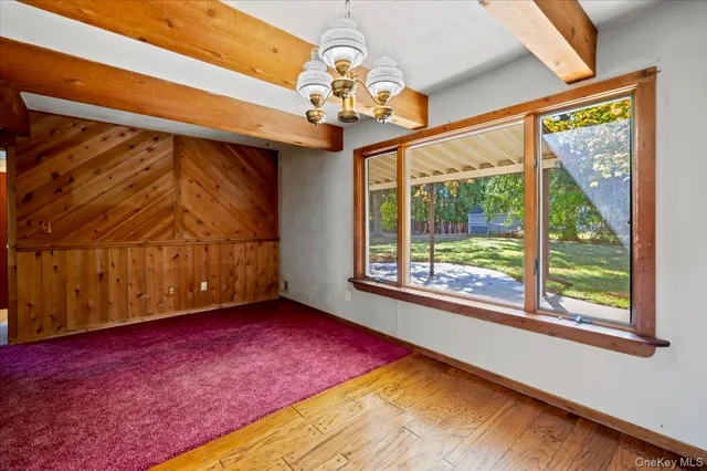 a very nice looking room with a large window