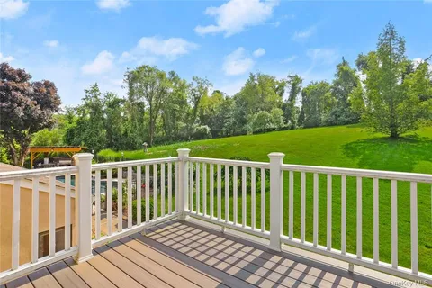 a view of swimming pool with a garden