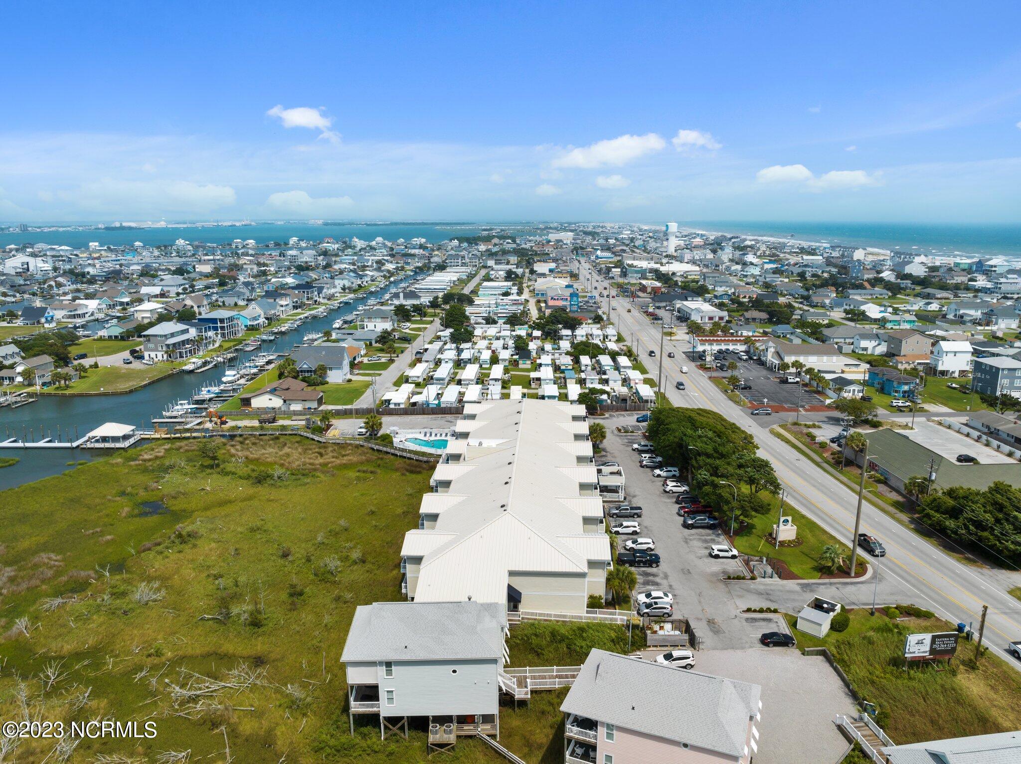 602 West Fort Macon Road, Unit 111 Atlantic Beach, NC 28512 - Photo 16 of 17 Aerial looking east