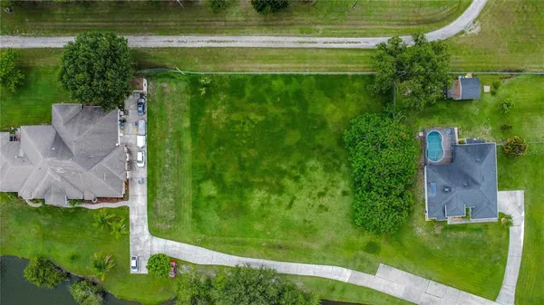 a view of a garden from a building