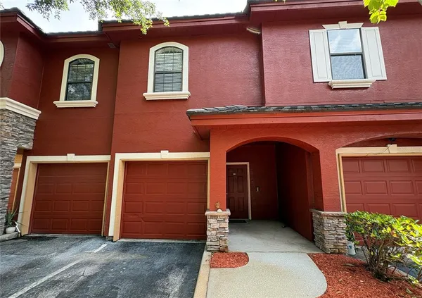 a front view of a house