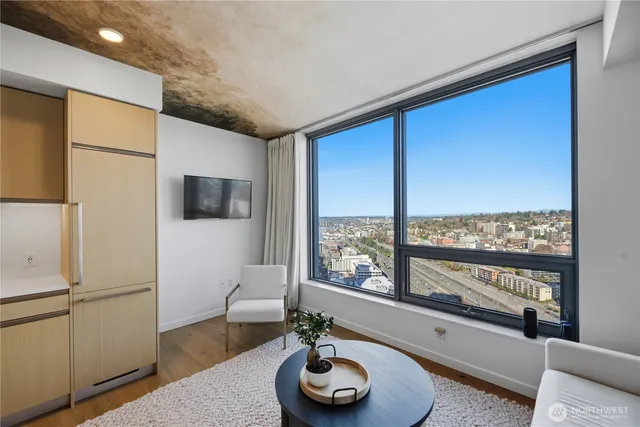 a view of a kitchen from the hallway