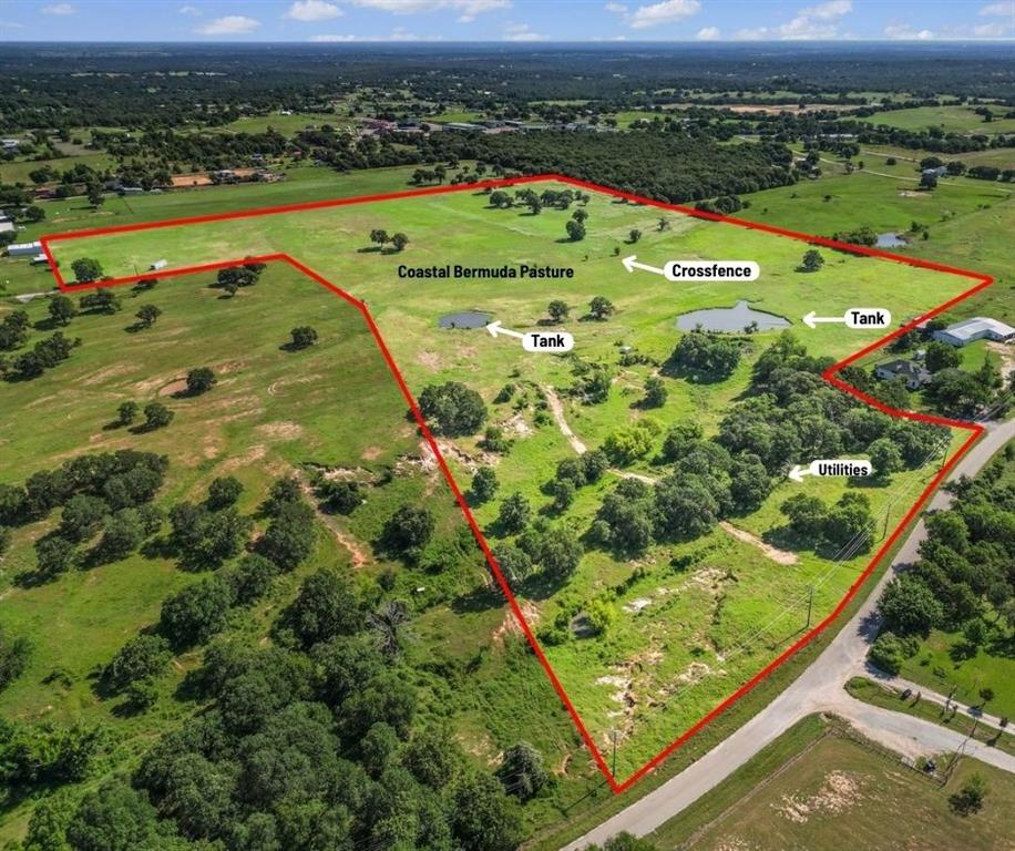 1330 Midway Drive Springtown, TX 76082 - Photo 1 of 15 Aerial view with property outline