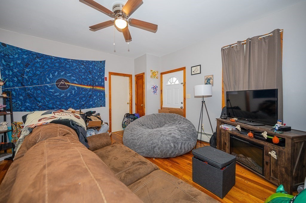 7 Ramsdell Street Warren, MA 01083 - Photo 23 of 34 a bedroom with a bed and a flat screen tv